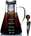 Cold Brew Coffee and Tea Maker - Large 1.5L/51oz - Bonus Spoon Included - Glass Loose Leaf Iced Tea Infuser & Ultra Fine Double Mesh Stainless Steel Filter, Dishwasher Safe, Coffee Fresh For 2 Weeks