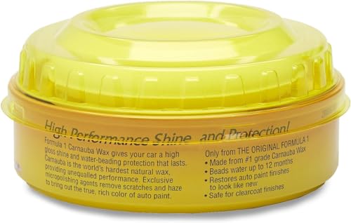 Image of Formula 1 High Performance Carnauba Car Wax /Polish Compatible for all type of cars WAX133