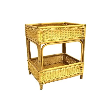 Amazon ラタン フリーラック バスケット ランドリー ナチュラル コンパクト 木製 天然素材 脱衣所 横幅約41cm 奥行約51cm 高さ約61cm 11 358 2 ランドリー収納 オンライン通販