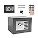 Produktbild Elektronischer Safe Tresor Klein Minisafe Wandtresor Digital PIN-Code Tresor mit Sicherheitsschlüssel Stahlsafe Möbeltresor Wandsafe, 4.6L(23 x 17 x 17 cm), Schwarz