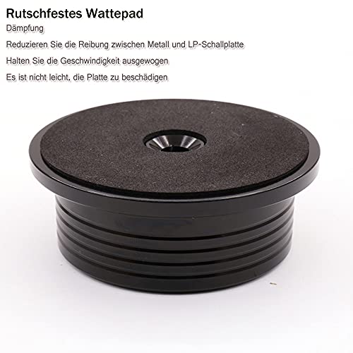 Viborg Audio® 50 Hz 528B Black 3 en 1 Pince Plaque LP Disc Stabilizer Plaque tournante pour Vibrations ausgeglichen Disque Coussin Poids - Les Beatles, Paul McCartney, John Lennon, RIngo Starr, George Harrison Viborg Audio® 50 Hz 528B Black 3 en 1 Pince Plaque LP Disc Stabilizer Plaque tournante pour Vibrations ausgeglichen Disque Coussin Poids – Image 6