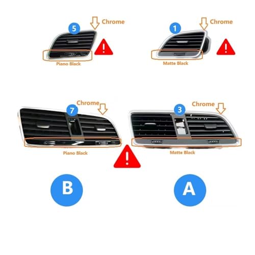Sortie de climatisation voiture orientable pour ventilation Q3 - 4