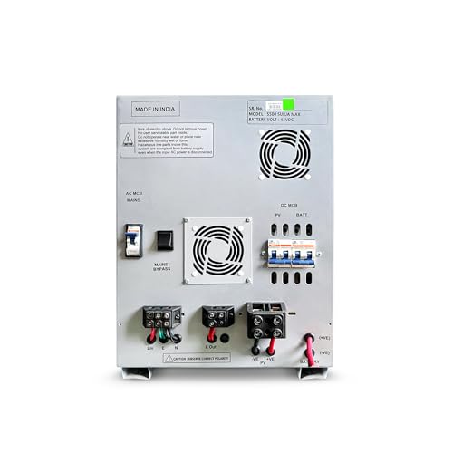 Image of Genus Surja Max 5500 70AMP 48 V Premium Solar Inverter UPS with Solar Booster for Home and Office Black