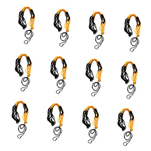 KOMBIUDA 12stücke Basketballtasche Tragbare Netztasche Multifunktionale Verschleißfeste Fußballtasche Ballversorgung Netztasche Für Outdoor-Sportarten