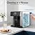 ARPITUYN 2-in-1 Ice Maker & Water Dispenser, 3 Ice Sizes in 8-12 Mins, Countertop Ice Maker Built-in Water Dispenser, Stainless Steel Ice Machine with Ice Scoop for Kitchen, Office, Party