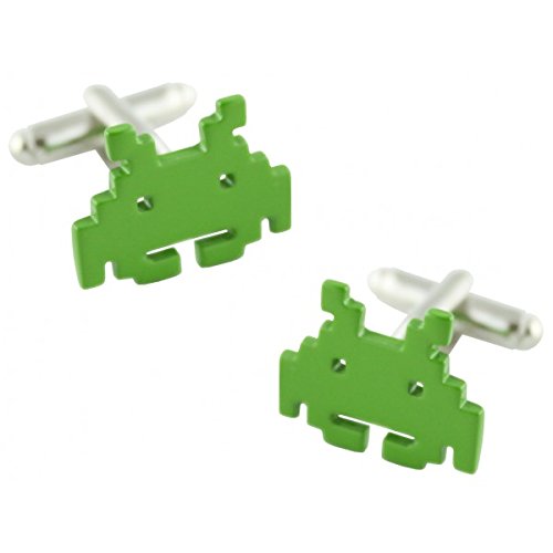 Gemelos Space Invaders ideales para bodas temáticas y eventos de cultura pop