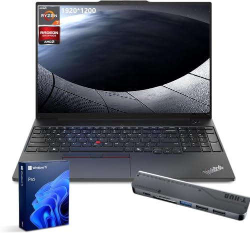 Image of Lenovo ThinkPad E16 Gen 2 AMD Ryzen 7 7735HS 32GB + 512GB Business Laptop