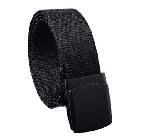 Yk 2017 nouveaux Sports de plein air en nylon Ceinture antidérapant Ceinture en nylon haute résistance Importé Plastique sur toile chiffrement YKK Boucle, noir