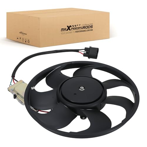 Image of maXpeedingrods Right Passenger Side Electric Cooling Fan w /Module Fits for Audi S4 2010-2012, for Audi S5 2008-2012, 8K0959455E A0028A0114