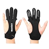 Bogenschießen-Handschuhe Damen – Verstellbare 3-Finger-Schutzlasche, 4 Größen | Atmungsaktiver Schießhandschuh Für Männer, Jugendliche, Erwachsene, Anfänger, Bogenschießen, Training, Jagd Und Freizeit