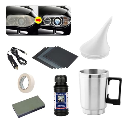 Polímero Revitalizador De Faróis C Copo De Polimento A Vapor
