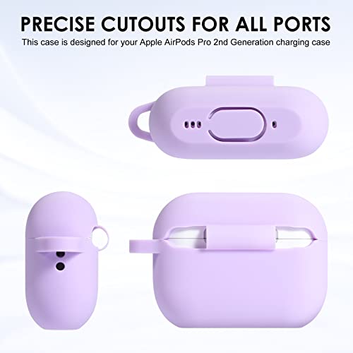 Coque AirPods Pro 2 bordeaux avec joli kit pompon et clé pour offrir - 4
