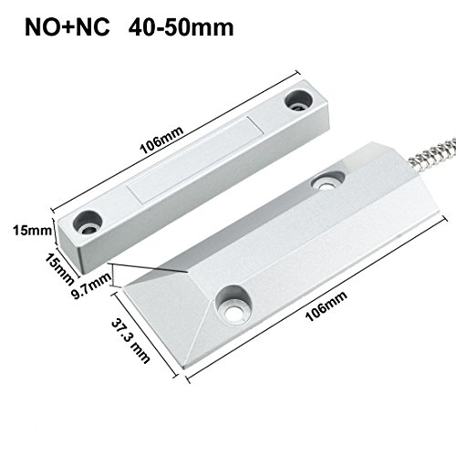 Uxcell Rolling Door Contact Magnetic Reed Switch Alarm With 3 Wires For N.o./N.c. Applications Oc-55 #TOP1