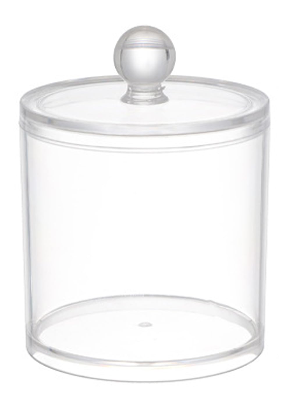 1 Pack Acrylic Qtip Holder Dispenser Canisters Apothecary Jar Set Vanity Makeup Storage Organizer Set 12 oz