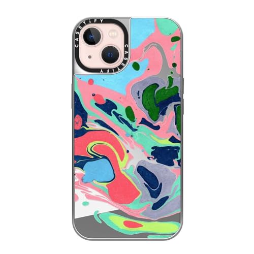 Coque miroir iPhone 13 CASETiFY antichoc 1,5m et compatible MagSafe argent