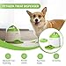 PETGEEK Automatic Dog Treat Dispenser with Button - Puzzle Memory Training Feeder, Pet Geek Button Treat Food Dispensing Toys Interactive, Iq Training Dog Feeder (Green)