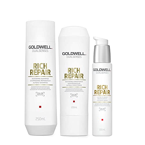 Goldwell Dualsenses Rich Repair Set revive el pelo quebradizo eliminando el aspecto opaco