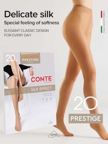 Image of Conte Classic Sheer to Waist Silky Pantyhose Prestige 20 Den