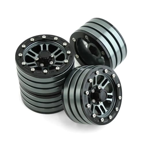 Jantes Beadlock 1.9 Métal pour RC Crawler Axial SCX10 et TRX4