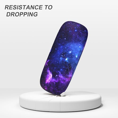 Image of Eyeglasses Case, Portable Hard Shell Protective Case for Glasses, Eyeglass Holder Box for Women with Cleaning Cloth