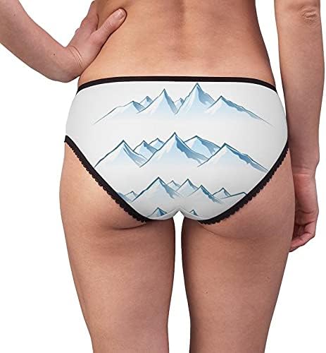 Mountains Panties, Mountains Underwear, Briefs, Cotton Briefs, Funny Underwear, Panties For Women