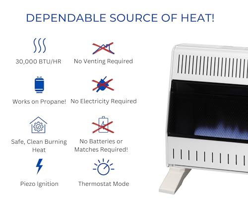 30000 BTU White