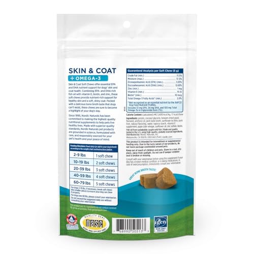 Nordic Naturals Dog Omega-3 Chews, Skin & Coat - EPA/DHA - 30 Count - Image 5