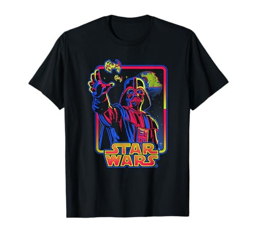 T-shirt Star Wars Darth Vader neon pour fan de pop culture et de science-fiction