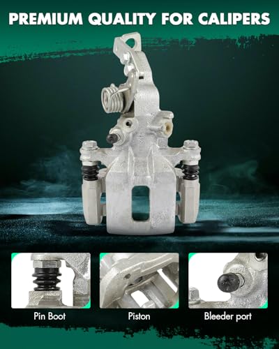 Image of SCITOO 19-B1447 Rear Left Disc Brake Caliper w /Bracket Fit For Honda For Accord 1991-1997, Single Piston