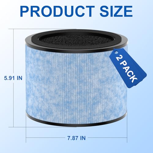 Image of AP200 Filter Replacement, Compatible with Instant AP200 Medium Air Puri-Fier, 3-in-1 H13 True HEPA Filter & Activated Carbon Filtration, Part# F200, 2 Pack