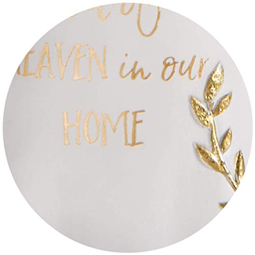 Pavilion Gift Company Because Someone We Love, Little Bit of Heaven in Our Home-7.5 Inch Gold & White in Memory Figurine… - Image 4