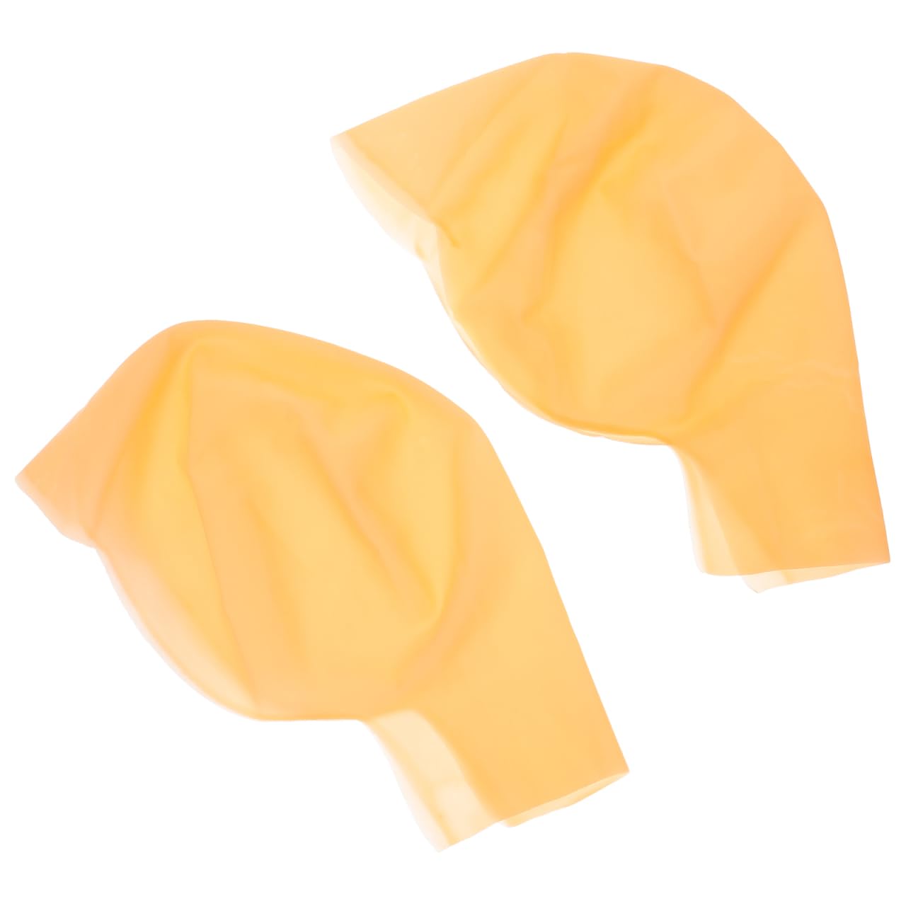 Abaodam 2Pcs Bald Caps for Children Latex Makeup Bald Cap for Theme Halloween Party Costume Accessory Decorations Supplies