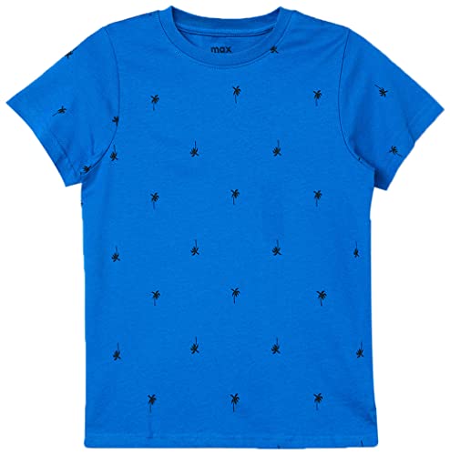 Image of Max Boy's Printed Crew Neck Regular Fit T-Shirt