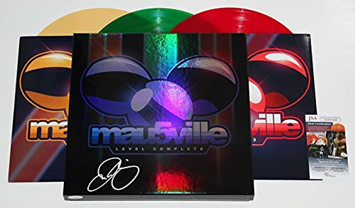 Joel Zimmerman DeadmauS Signed Mau5ville Level Complete Album 3xLP Vinyl Record Box Set w/JSA COA