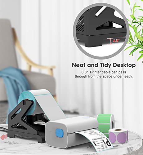 Jiose 4X6 Label Holder - Thermal Label Holder For Rolls And Fan-Fold Labels - Work With Desktop Label Printer #TOP5