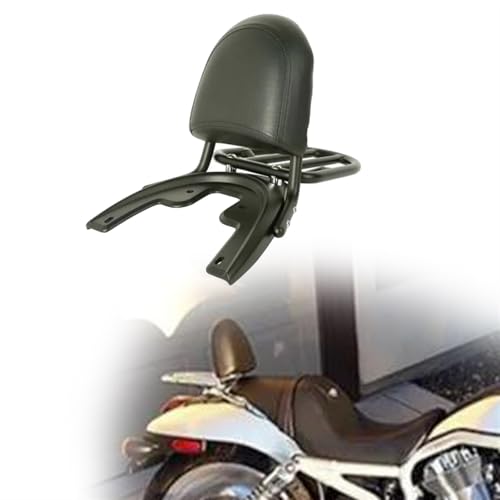 Sissy bar Harley VRSCSE 2005 avec porte-bagages robuste et dossier amovible