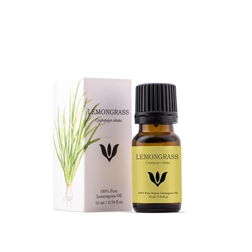 SANICULA Aceite Esencial Citronela - 100% Puro y Orgánico Cymbopogon citratus | Destilado al Vapor para Difusor, Frescura del Hogar, Limpieza y Cuidado del Cabello | Vegano - 10ml