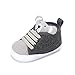 LACOFIA Zapatos Primeros Pasos niños Zapatillas de Cordones con Suela Suave Antideslizante para bebé niños Gris 3-6 Meses