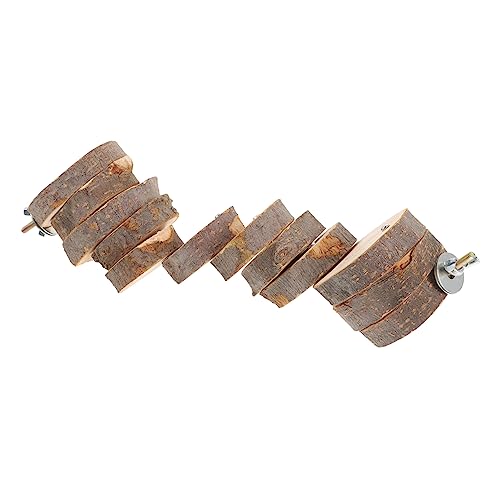 Garneck Bird Ladder Parrot Ladder for Cage Wooden Parrot Ladder Toy Bird Climbing Ladder