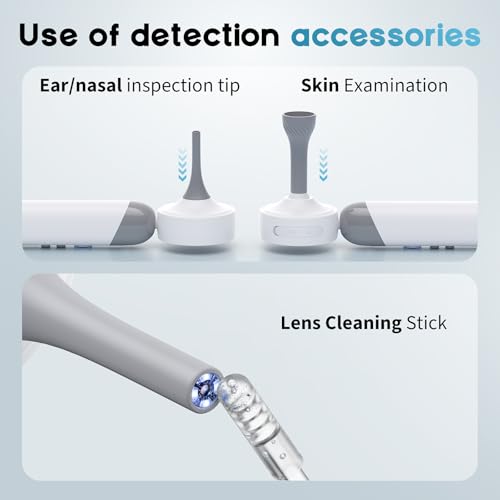 Image of Digital Otoscope Ear Camera Specula Tips, 50 Silicone Tips
