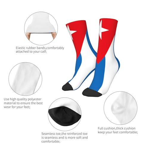 SEAEAGLE Cuban flag A Pair Junior Athletic Short Tube Socks Children Calf Tube Socks Short Stockings3