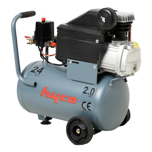 Image of Hyco Corded Electric Lubricated Air Compressor with 100% Copper Winding (2HP 24L)