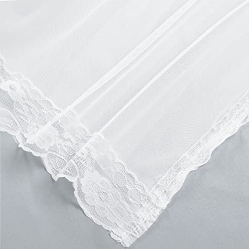 Image of Short Light Gray Blackout Curtains with White Sheer - Double Layered Grommet Window Treatment Decorations for Bedroom Living Room Nursery, 52 x 54 in, 2 Panels