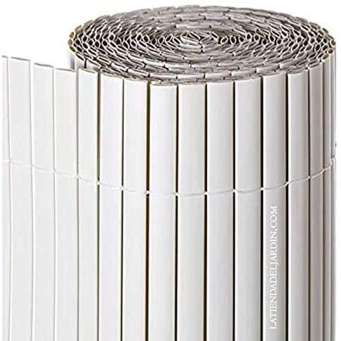 Suinga SICHTSCHUTZMATTE doppelseitig 2 x 3 m, weißes PVC, verleiht Ihrem Garten oder Ihrer Terrasse EIN modernes, Elegantes und unterschiedliches Aussehen.