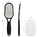 2 Pcs Foot Files with Skin Catcher, Stainless Steel Foot Rasp Callus Remover Pedicure Feet Grater Foot Scrubber Dead Skin Remover for Feet