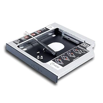 Novo disco rígido SSD 2º HDD Caddy para HP ProBook 4530s 4540s 4520s 4430s 4510s 4515s 4320s 4540s 4545s Laptop, SATA3 Second Solid State Drive Enclosure adaptador de compartimento óptico de substituição