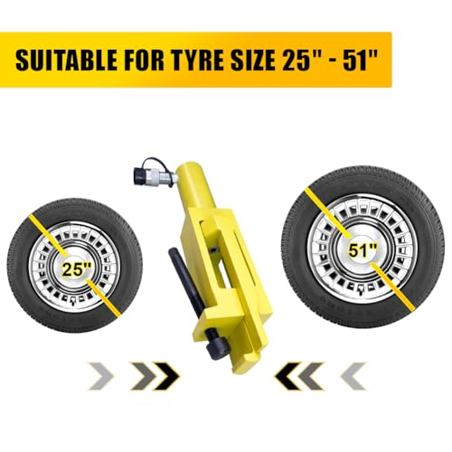 Image of Hydraulic Bead Breaker 10000 PSI - Hydraulic Tire Bead Breaker for 5 Piece Wheels with Bead Loosening Pockets