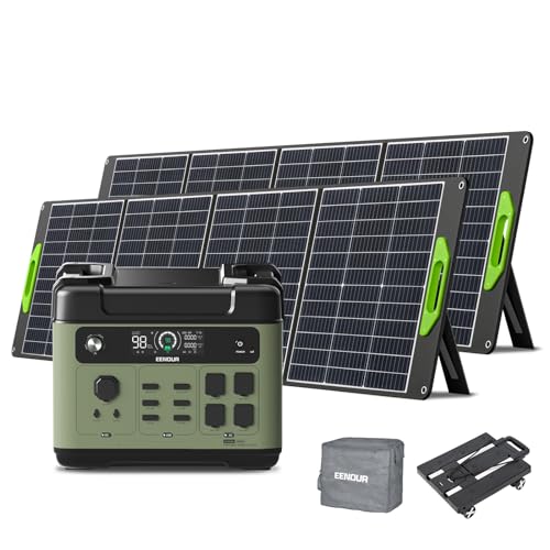 Amazon.co.jp: EENOUR ポータブル電源 P2001PLUS 5点セット 台車