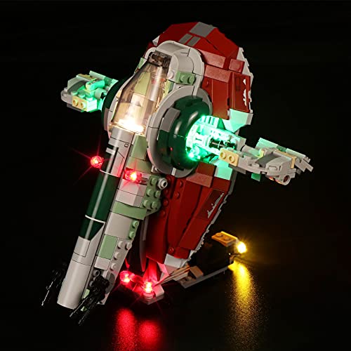 cooldac LED-Licht-Set für Lego Star Wars Boba Fett Raumschiff, Licht-Set kompatibel mit Lego 75312 Bausteinmodell, USB… – Bild 4