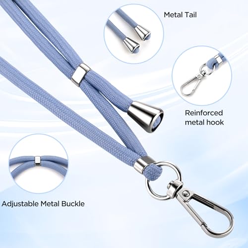 Cell Phone Lanyard 2 Pcs-1 Pcs 30"(Neck Strap×1)+8"(Wrist Strap×1) Black - Photo 16 sur 115
